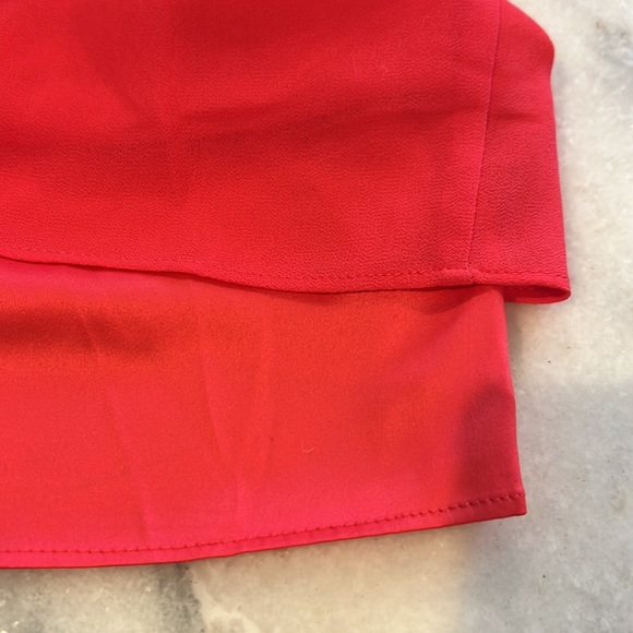 Vince Camuto Hot pink chiffon cape cocktail dress - Picture 13 of 13